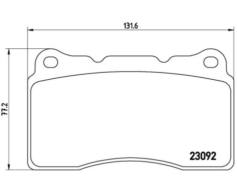 Bromsbeläggssats, skivbroms P54040 Brembo, bild 3