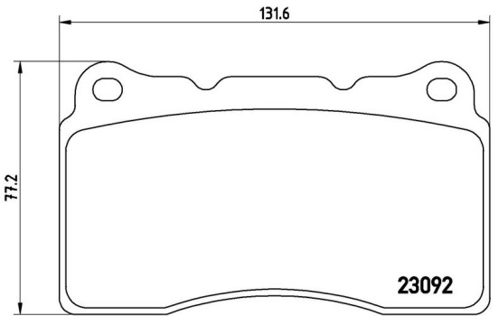Bromsbeläggssats, skivbroms P54040 Brembo, bild 2