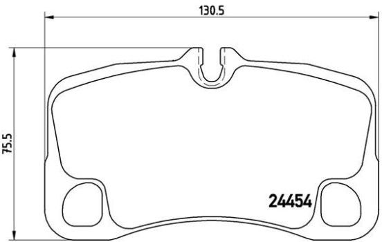 Bromsbeläggssats, skivbroms P65022 Brembo, bild 2