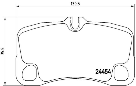 Bromsbeläggssats, skivbroms P65022 Brembo, bild 3