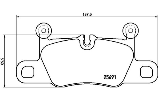 Bromsbeläggssats, skivbroms P65031 Brembo, bild 3