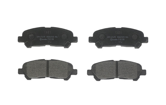 Bromsbeläggssats, skivbroms P83138 Brembo