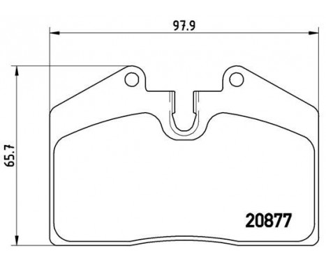 Bromsbeläggssats, skivbroms P85094 Brembo, bild 2