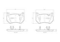 Bromsbeläggssats, skivbroms P85181 Brembo