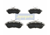 Bromsbeläggssats, skivbroms PA-0009AF Japanparts