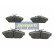 Bromsbeläggssats, skivbroms PA-001AF Japanparts, miniatyr 2