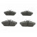 Bromsbeläggssats, skivbroms PA-001AF Japanparts, miniatyr 2
