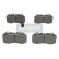 Bromsbeläggssats, skivbroms PA-0023AF Japanparts, miniatyr 2