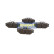 Bromsbeläggssats, skivbroms PA-0039AF Japanparts, miniatyr 3