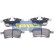 Bromsbeläggssats, skivbroms PA-0073AF Japanparts, miniatyr 2