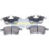 Bromsbeläggssats, skivbroms PA-0073AF Japanparts, miniatyr 2