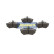 Bromsbeläggssats, skivbroms PA-0082AF Japanparts, miniatyr 2