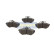 Bromsbeläggssats, skivbroms PA-0084AF Japanparts, miniatyr 2