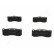 Bromsbeläggssats, skivbroms PA-0102AF Japanparts