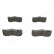 Bromsbeläggssats, skivbroms PA-0102AF Japanparts, miniatyr 2