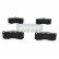 Bromsbeläggssats, skivbroms PA-0102AF Japanparts