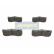 Bromsbeläggssats, skivbroms PA-0102AF Japanparts, miniatyr 2