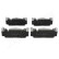 Bromsbeläggssats, skivbroms PA-0127AF Japanparts