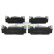 Bromsbeläggssats, skivbroms PA-0127AF Japanparts