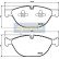 Bromsbeläggssats, skivbroms PA-0134AF Japanparts, miniatyr 2