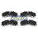 Bromsbeläggssats, skivbroms PA-0233AF Japanparts