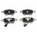 Bromsbeläggssats, skivbroms PA-0243AF Japanparts