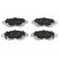 Bromsbeläggssats, skivbroms PA-0323AF Japanparts