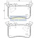 Bromsbeläggssats, skivbroms PA-0504AF Japanparts, miniatyr 2
