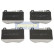 Bromsbeläggssats, skivbroms PA-0516AF Japanparts