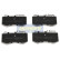 Bromsbeläggssats, skivbroms PA-0522AF Japanparts