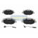Bromsbeläggssats, skivbroms PA-0524AF Japanparts