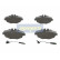 Bromsbeläggssats, skivbroms PA-0524AF Japanparts, miniatyr 2