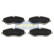 Bromsbeläggssats, skivbroms PA-0545AF Japanparts