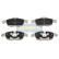 Bromsbeläggssats, skivbroms PA-0603AF Japanparts