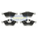 Bromsbeläggssats, skivbroms PA-0709AF Japanparts