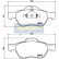 Bromsbeläggssats, skivbroms PA-0709AF Japanparts, miniatyr 2