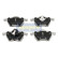 Bromsbeläggssats, skivbroms PA-0906AF Japanparts