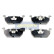 Bromsbeläggssats, skivbroms PA-0938AF Japanparts