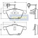 Bromsbeläggssats, skivbroms PA-0952AF Japanparts, miniatyr 2