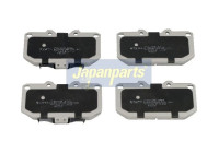 Bromsbeläggssats, skivbroms PA-147AF Japanparts