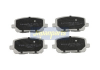 Bromsbeläggssats, skivbroms PA-213AF Japanparts