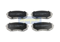 Bromsbeläggssats, skivbroms PA-336AF Japanparts