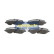 Bromsbeläggssats, skivbroms PA-501AF Japanparts, miniatyr 2