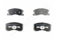 Bromsbeläggssats, skivbroms PA-615AF Japanparts
