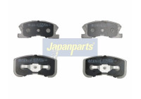 Bromsbeläggssats, skivbroms PA-615AF Japanparts