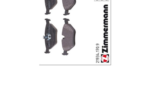 Bromsbeläggssats, skivbroms pb:z 21934.170.9 Zimmermann, bild 2