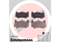 Bromsbeläggssats, skivbroms pb:z 23330.170.9 Zimmermann
