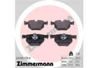 Bromsbeläggssats, skivbroms pb:z 23732.170.9 Zimmermann