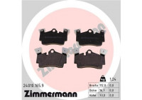 Bromsbeläggssats, skivbroms pb:z 24010.165.9 Zimmermann