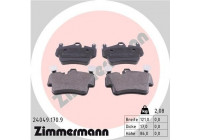Bromsbeläggssats, skivbroms pb:z 24049.170.9 Zimmermann